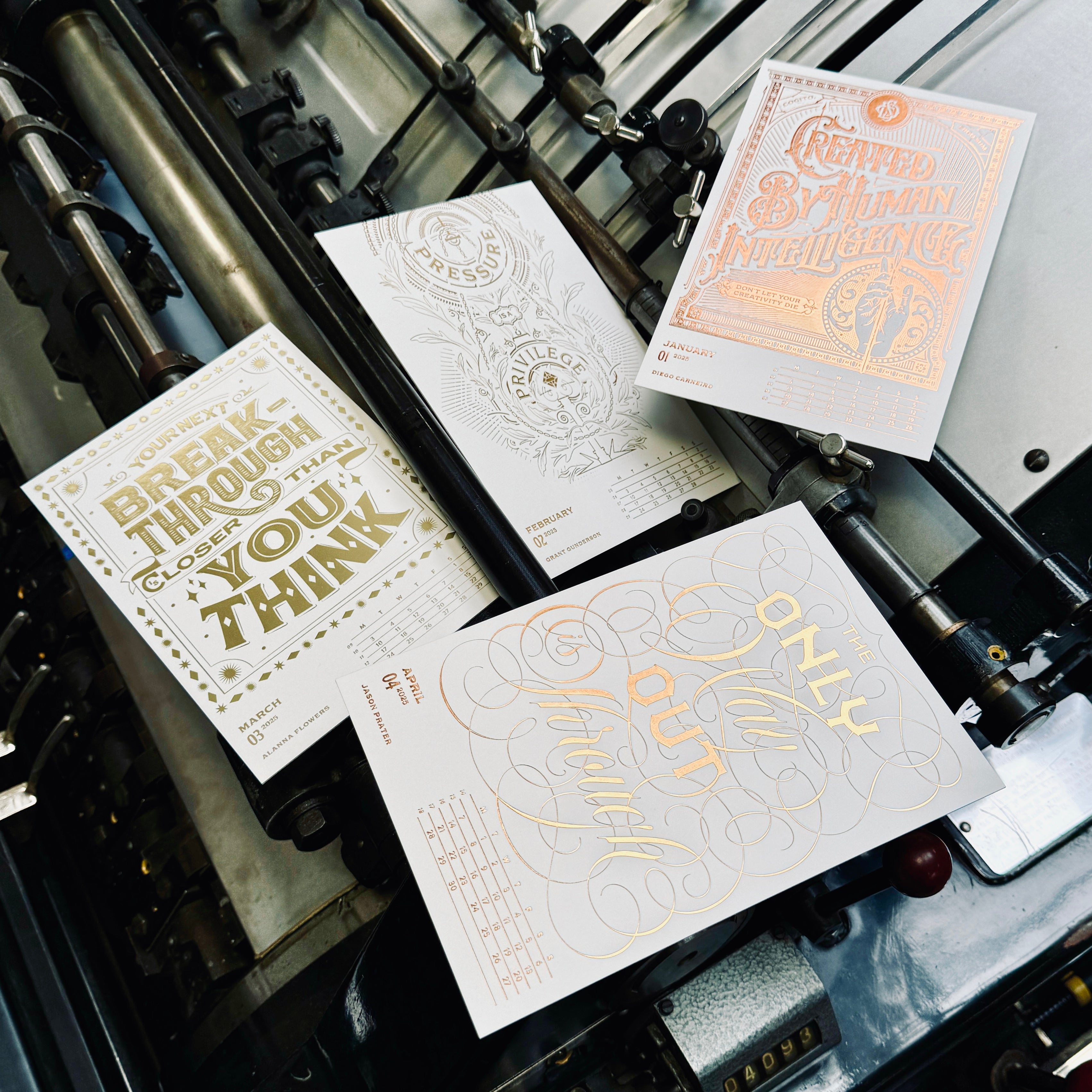 2025 LETTERPRESS CALENDAR - COLLECTOR ULTRA LIGHT edition 2025 LETTERPRESS CALENDAR - COLLECTOR ULTRA LIGHT edition
