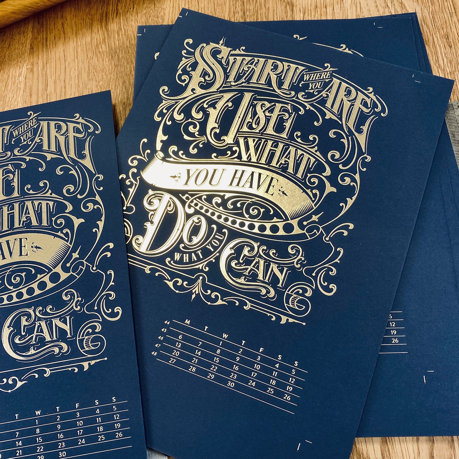 2023 letterpress calendar Artist's proof 11 2023 letterpress calendar Artist's proof 11