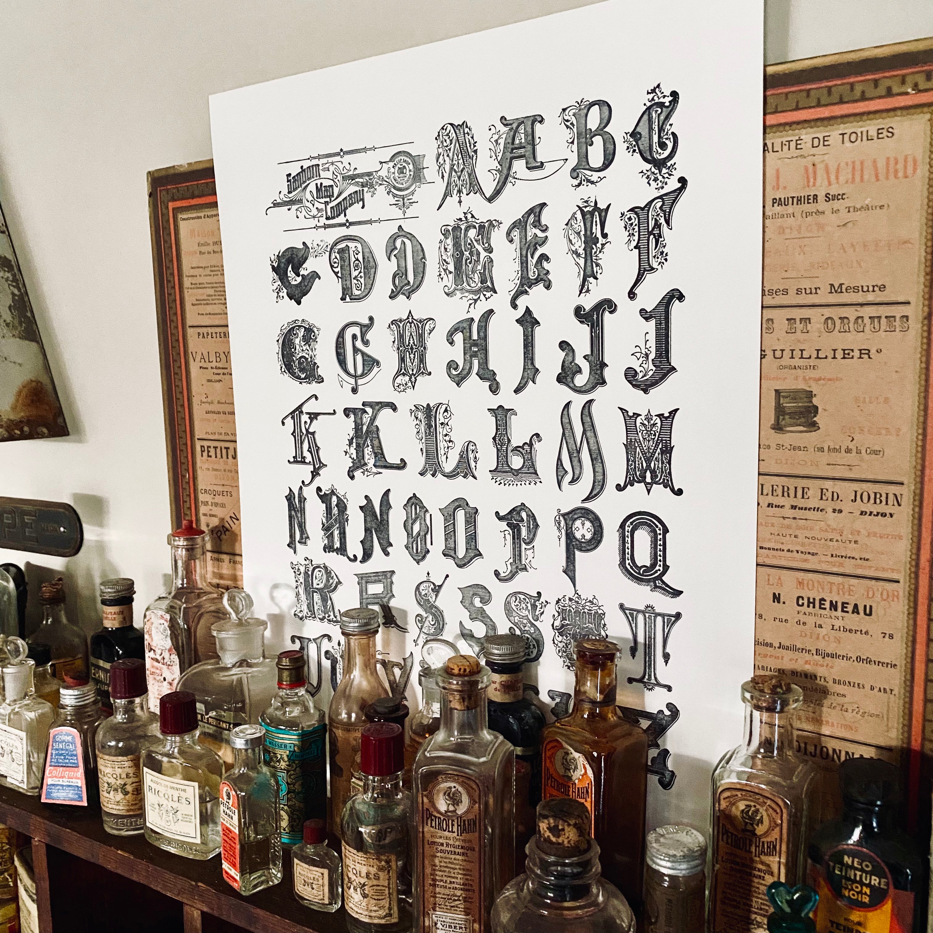 ALPHABET large art print ALPHABET large art print