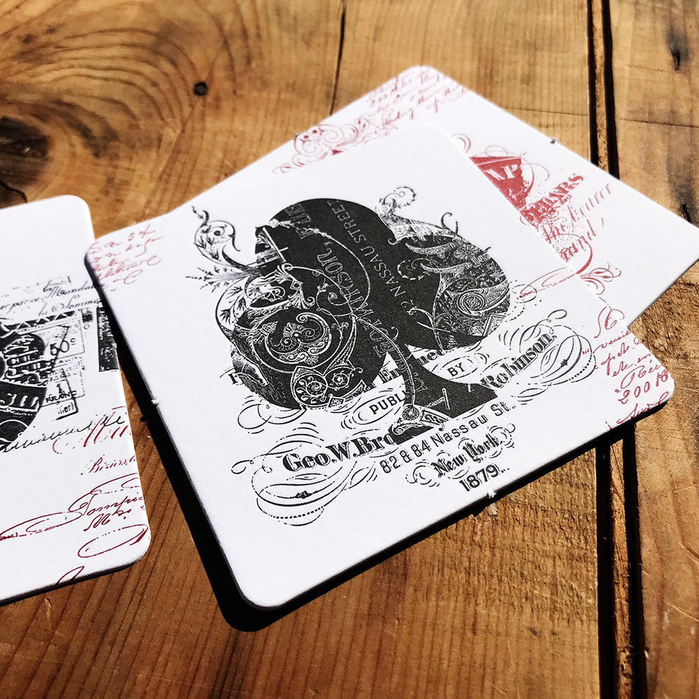 EPHEMERID letterpress coasters - MR CUP EPHEMERID letterpress coasters - MR CUP