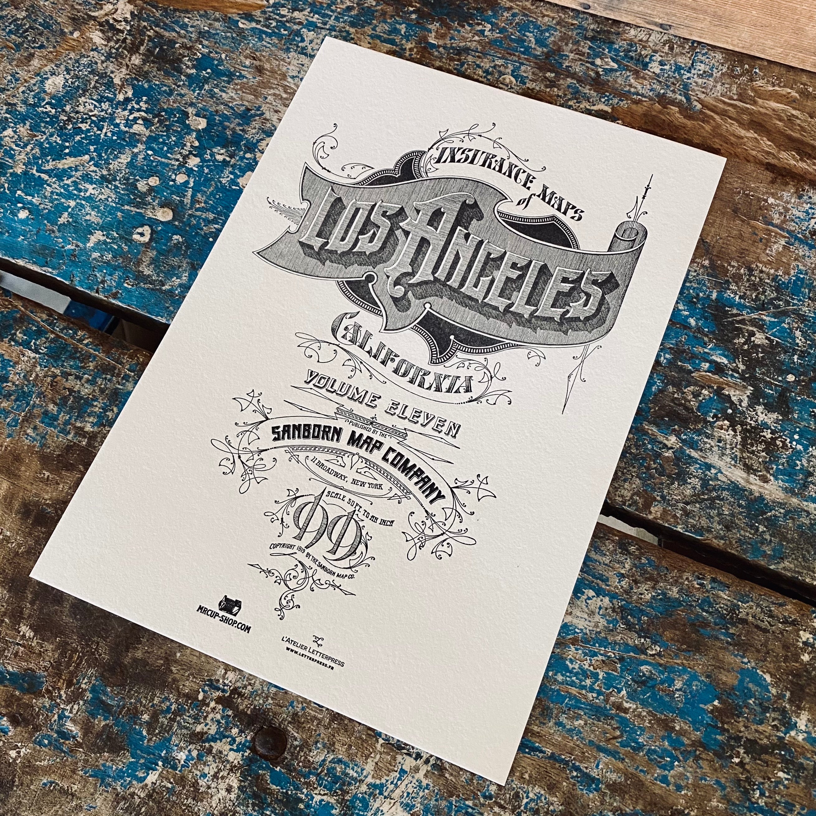 LOS ANGELES small art print LOS ANGELES small art print