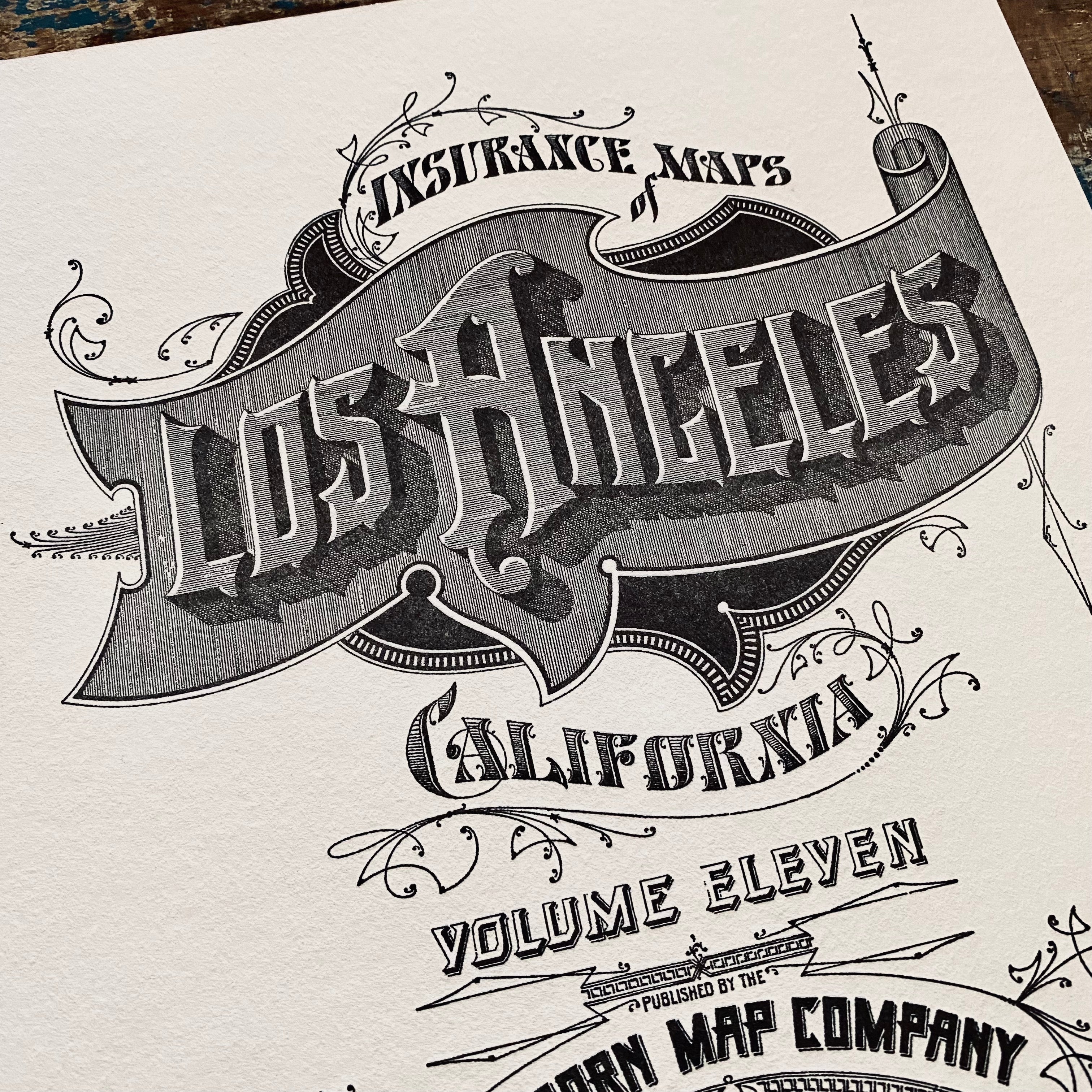 LOS ANGELES small art print LOS ANGELES small art print