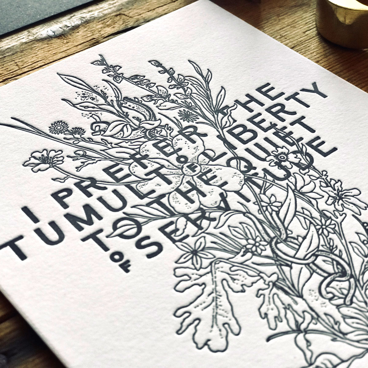 2019 letterpress calendar Artist's proof 01 - MR CUP 2019 letterpress calendar Artist's proof 01 - MR CUP