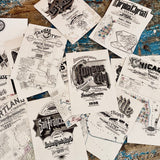 36 ALPHABET CITIES postcards collection