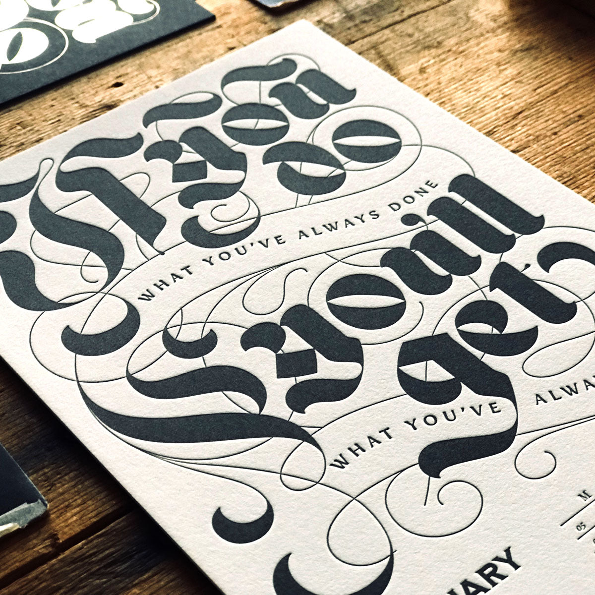 2019 letterpress calendar Artist's proof 02 - MR CUP 2019 letterpress calendar Artist's proof 02 - MR CUP
