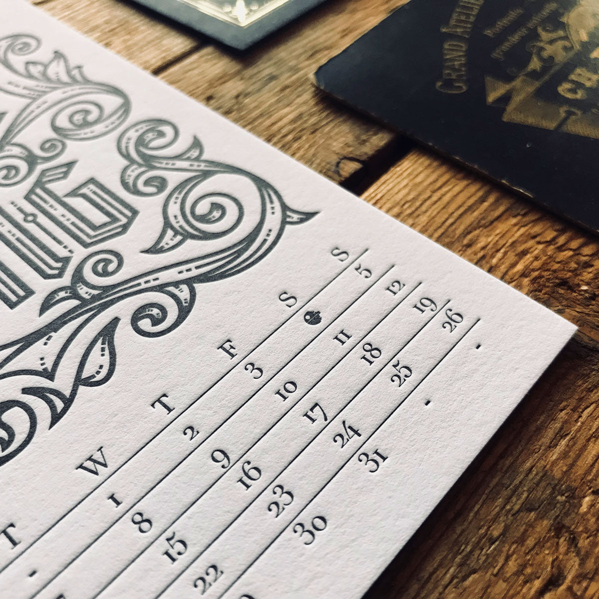 2019 letterpress calendar Artist's proof 05 - MR CUP 2019 letterpress calendar Artist's proof 05 - MR CUP