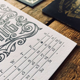 2019 letterpress calendar Artist's proof 05 - MR CUP