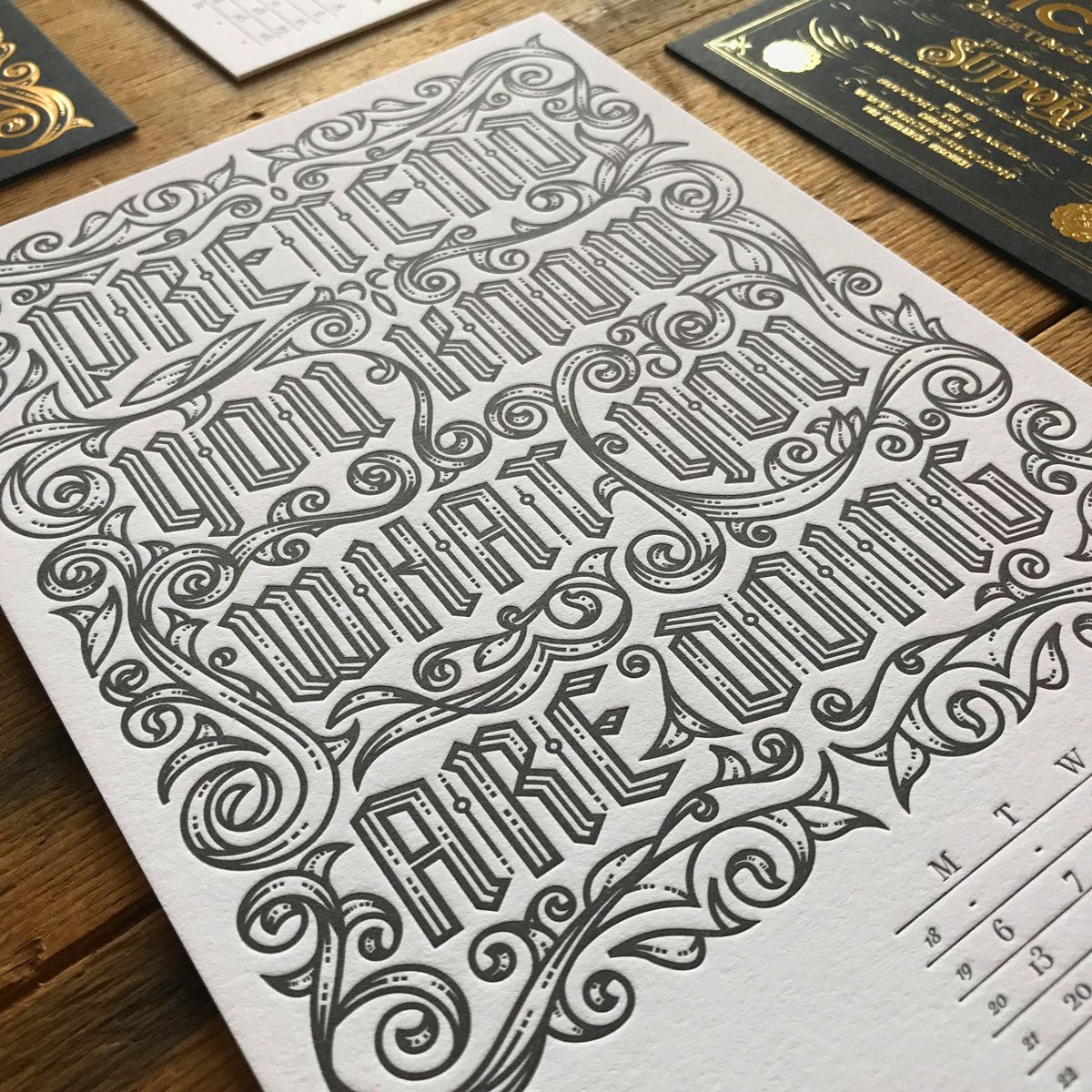 2019 letterpress calendar Artist's proof 05 - MR CUP 2019 letterpress calendar Artist's proof 05 - MR CUP