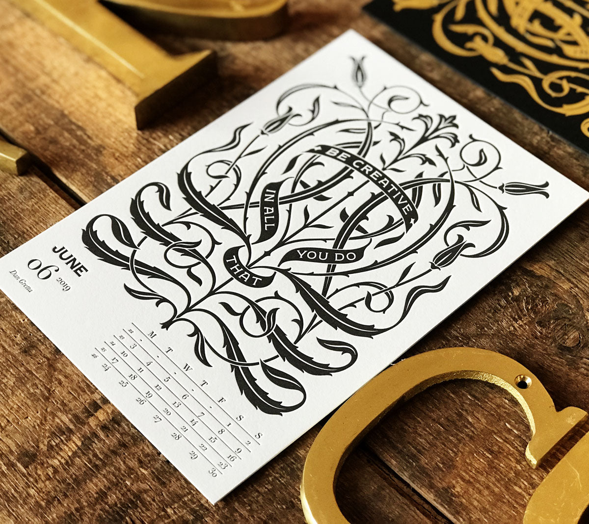 2019 letterpress calendar Artist's proof 06 - MR CUP 2019 letterpress calendar Artist's proof 06 - MR CUP