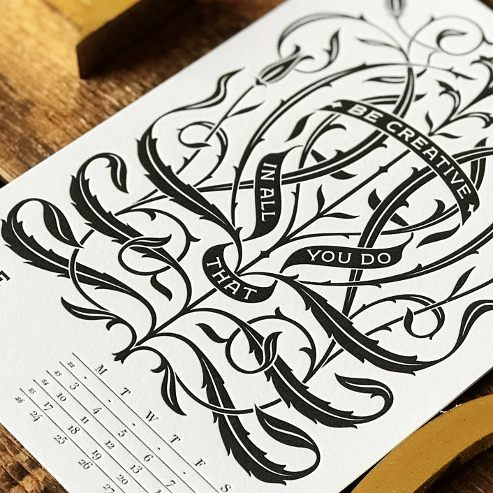 2019 letterpress calendar Artist's proof 06 - MR CUP 2019 letterpress calendar Artist's proof 06 - MR CUP