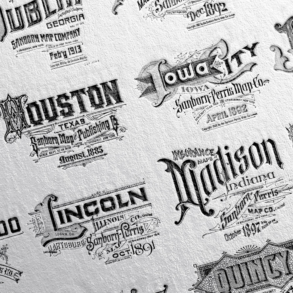 CITIES NAMES large art print CITIES NAMES large art print