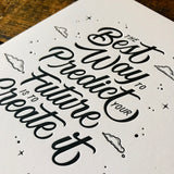 2020 letterpress calendar Artist's proof 01 - MR CUP