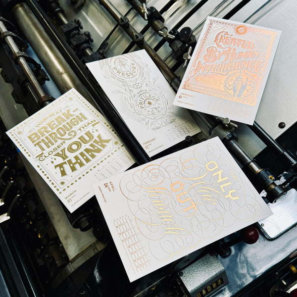 2025 LETTERPRESS CALENDAR - COLLECTOR ULTRA LIGHT edition