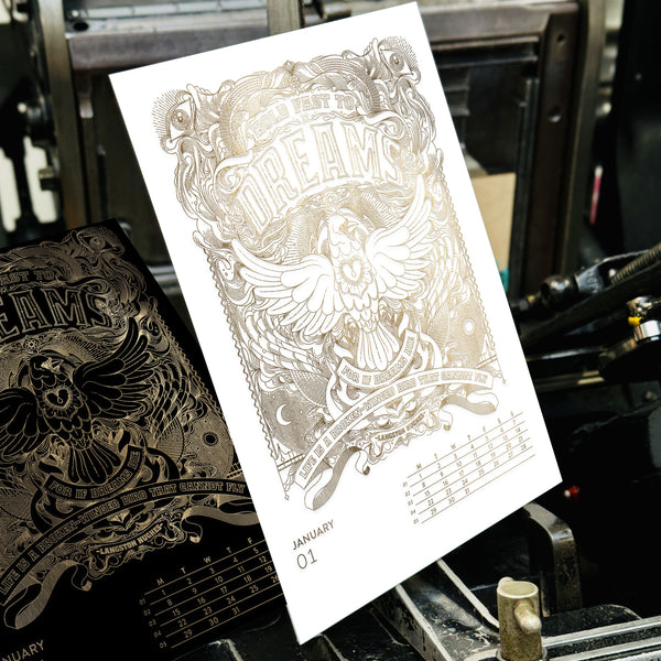 PRE-ORDER 2026 LETTERPRESS CALENDAR - LIGHT edition