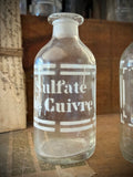 Three antique blown-glass pharmacy bottles, 19th early 20th centuries. LOT N°9