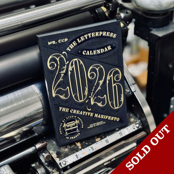 2026 LETTERPRESS CALENDAR - DARK - Collector HOLOGRAPHIC Edition