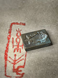 Antique Rectangular Seal – Double Fish Motif - IND 5