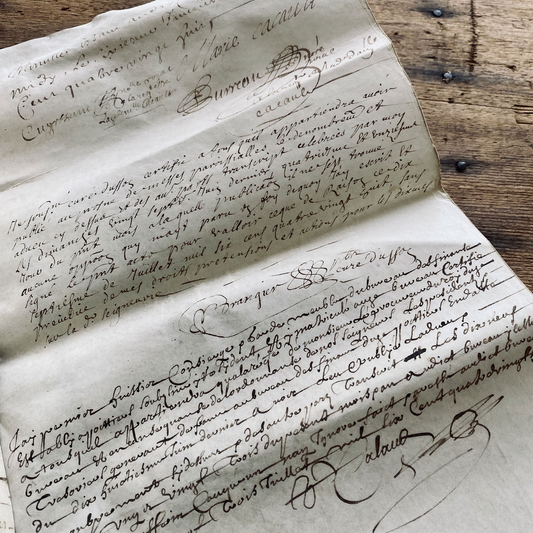 1688 Notarial French parchment (0711-05)