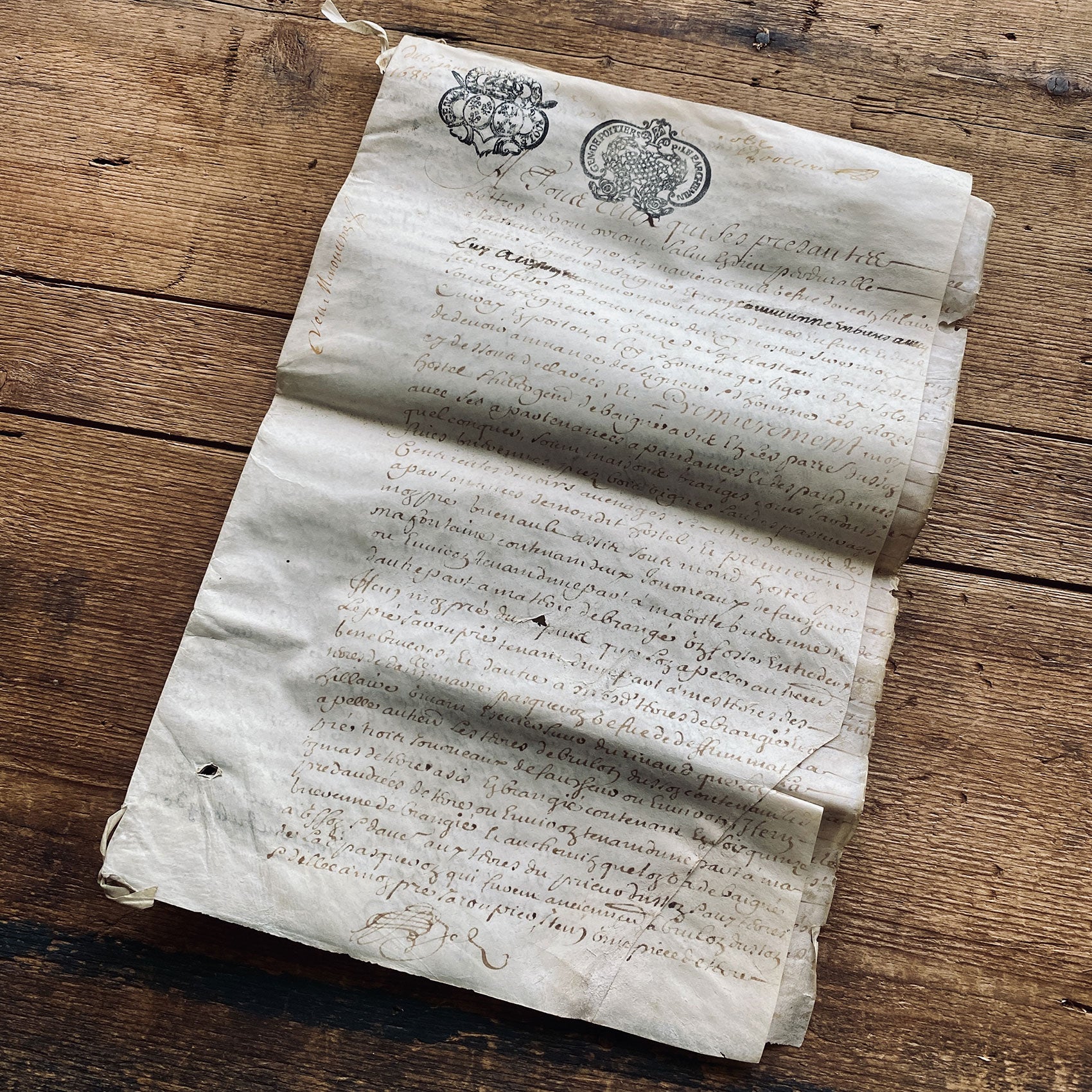1688 Notarial French parchment (0711-06)