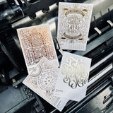 2026 LETTERPRESS CALENDAR - LIGHT & DARK
