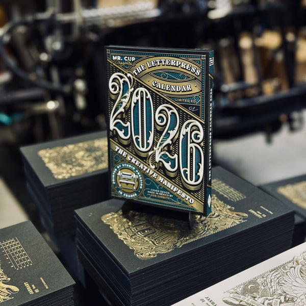 2026 LETTERPRESS CALENDAR - DARK edition