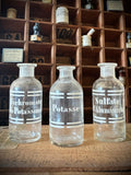 Three antique blown-glass pharmacy bottles, 19th early 20th centuries. LOT N°2