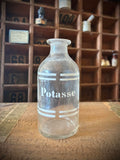 Three antique blown-glass pharmacy bottles, 19th early 20th centuries. LOT N°2