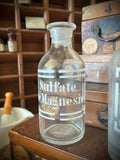 Three antique blown-glass pharmacy bottles, 19th early 20th centuries. LOT N°8