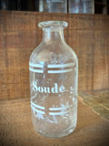 Three antique blown-glass pharmacy bottles, 19th early 20th centuries. LOT N°4