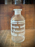 Three antique blown-glass pharmacy bottles, 19th early 20th centuries. LOT N°5