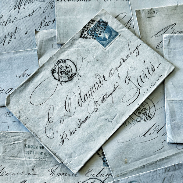 1850s French Blue Letters (2603-L2)