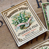 4 Late 1800's GIRAUD French Perfume Labels (0326-G1)