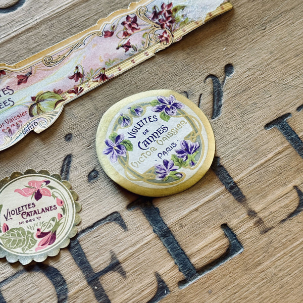 4 Late 1800's GIRAUD French Perfume Labels (0326-G7)