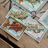 7 Late 1800's GIRAUD French Perfume Labels (0326-G8)