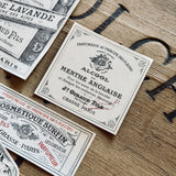 5 Late 1800's GIRAUD French Perfume Labels (0326-G12)