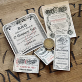 5 Late 1800's GIRAUD French Perfume Labels (0326-G13)