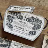 5 Late 1800's GIRAUD French Perfume Labels (0326-G14)