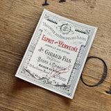 5 Late 1800's GIRAUD French Perfume Labels (0326-G14)
