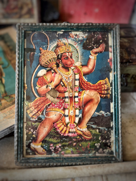 Hanuman Antique Indian frame - IND 57 bis