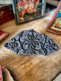 Traditional Indian Carved Wooden Block Print Stamp – Floral Motif - IND 40