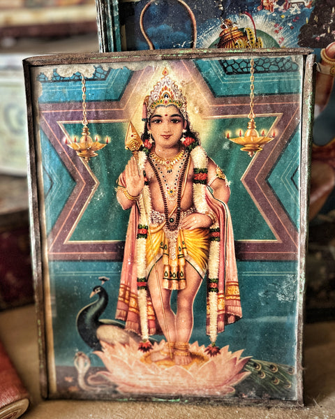 Hanuman Antique Indian framed Image – IND 41