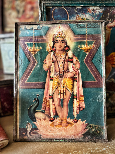 Hanuman Antique Indian framed Image – IND 41