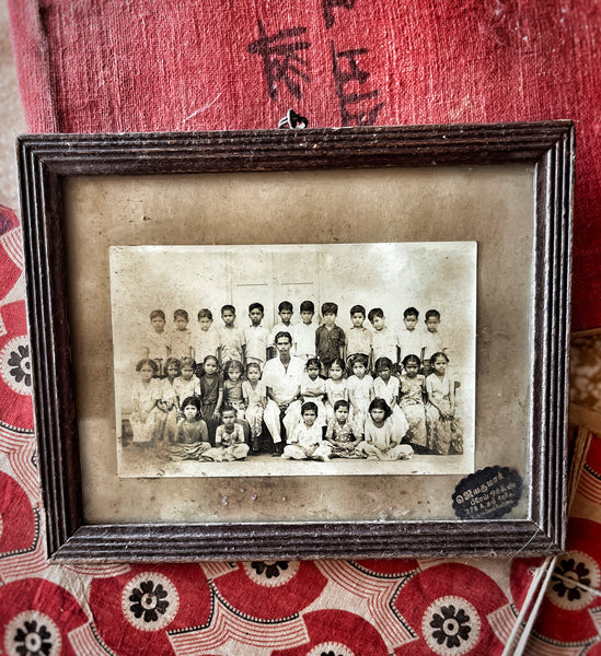 Antique Framed Class Photograph - IND 43