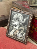 Tin framed Antique Devotional Print of Hanuman - IND 44
