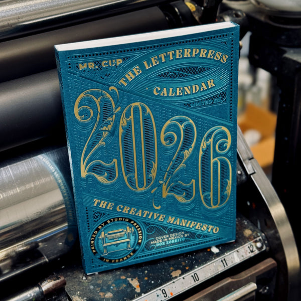 2026 LETTERPRESS CALENDAR - LIGHT - Collector ABYSS Edition