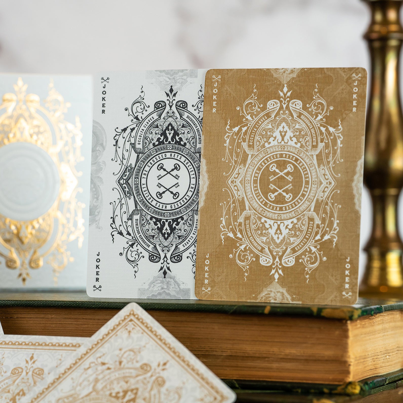 The Crossed Keys Society Playing Cards - Deck 01 - WHITE EDITION