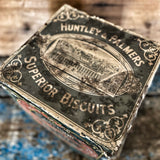 Very large Huntley & Palmers original Metal tin with paper
