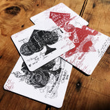 EPHEMERID letterpress coasters - MR CUP