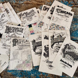 36 ALPHABET CITIES postcards collection