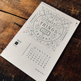 2017 letterpress calendar Artist's proof 04 - MR CUP